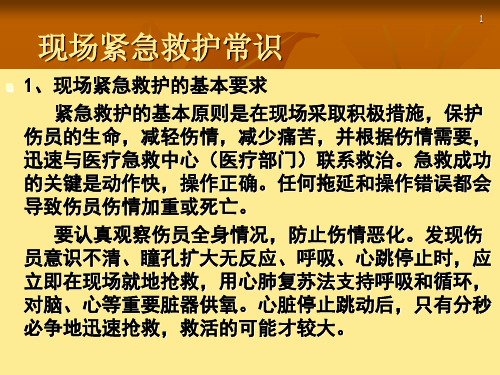 第九编 、现场紧急救护常识_PPT幻灯片