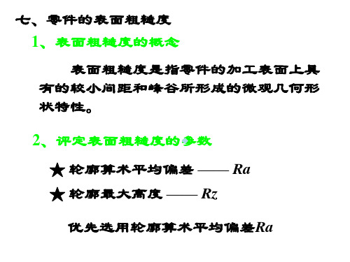 粗糙度、形位公差应用课件