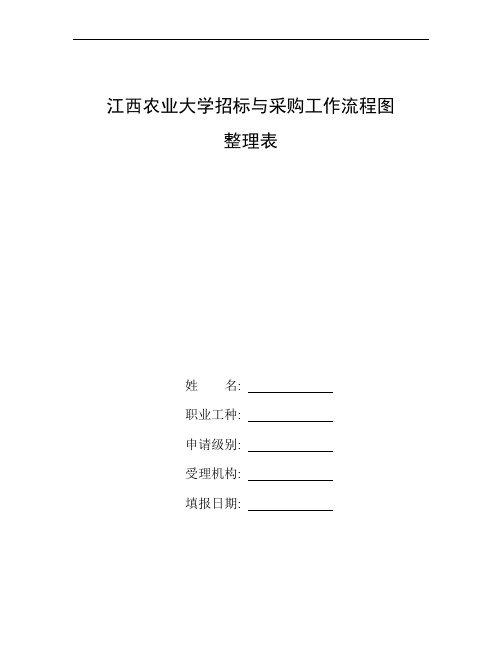 整理江西农业大学招标与采购工作流程图