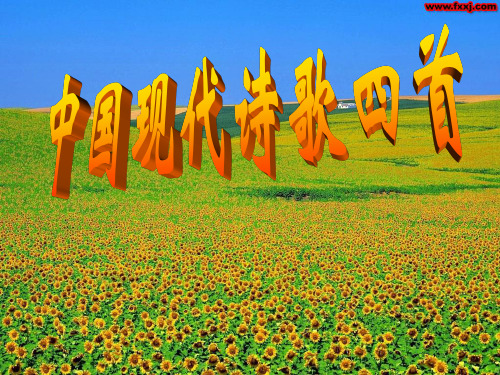 中国现代诗歌四首(精)