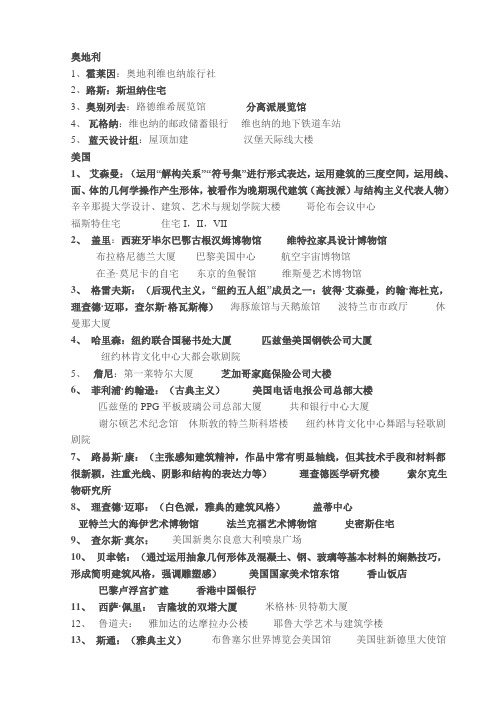 建筑设计初步——著名建筑师