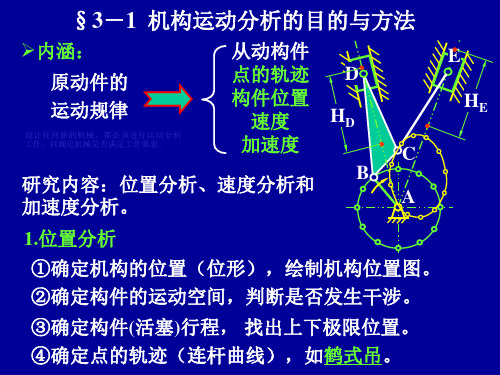 机械原理3机构运动分析