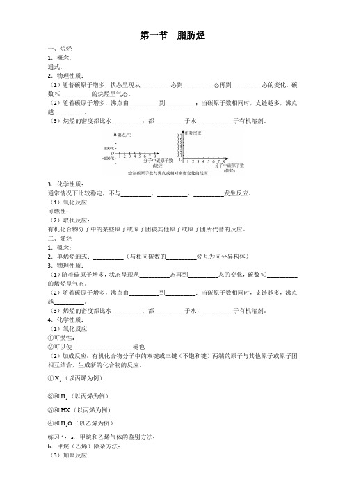 天津市第一中学高中化学学案选修五第2章烃和卤代烃第1