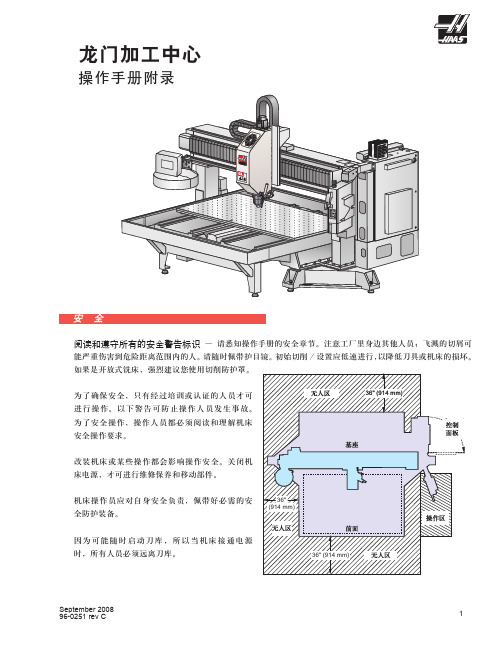 HAAS 龙门加工中心 操作手册附录