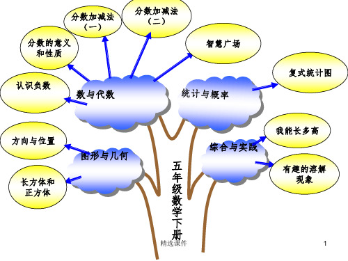 新青岛版五年级下册数学知识树