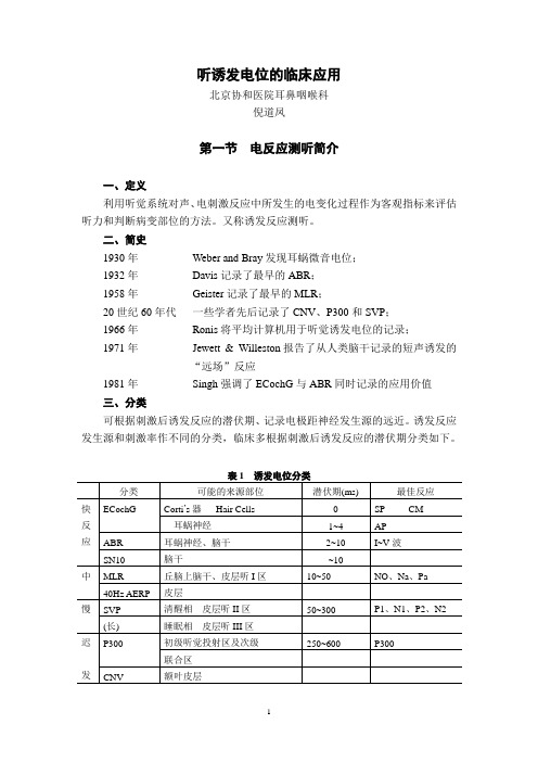 9  听诱发电位的临床应用