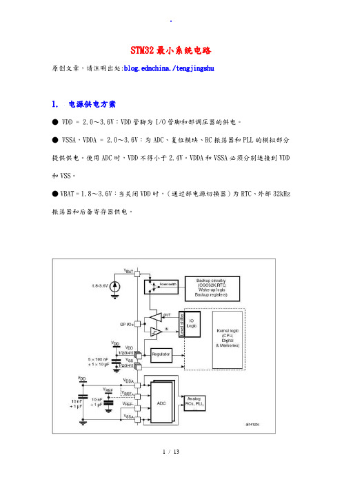 STM32最小系统电路