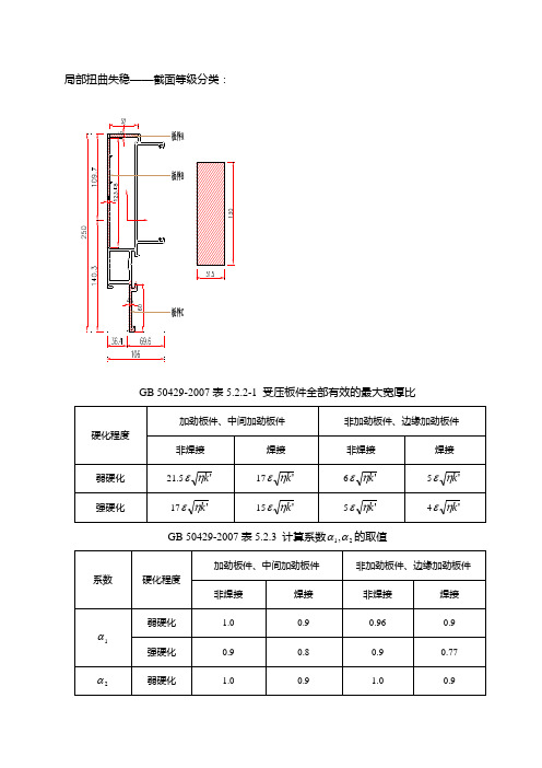 幕墙竖框稳定性计算