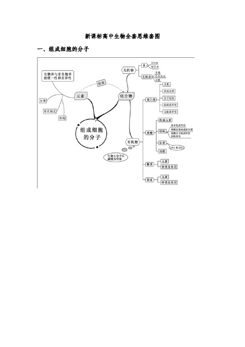 (完整版)新课标高中生物全套思维导图(最新整理)