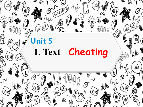 英语泛读教程第二册(第三版)Unit5-Cheating