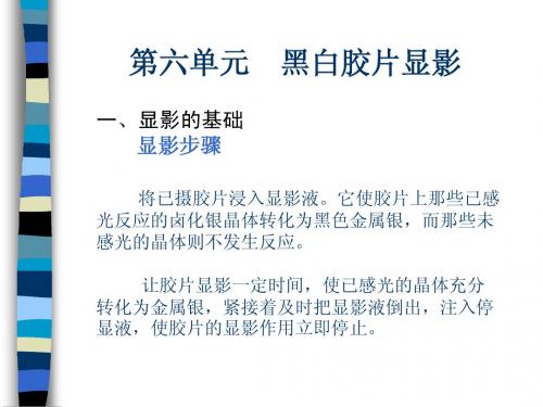 7第六单元 黑白胶片显影