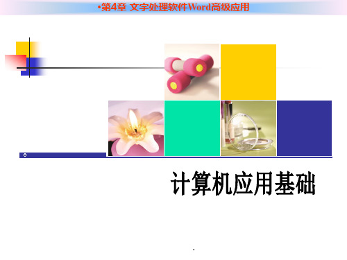 第4章-文字处理软件Word高级应用PPT优质课件