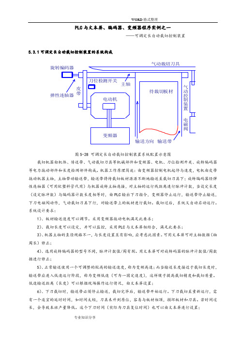 PLC和文本屏、编码器、变频器程序实例之一