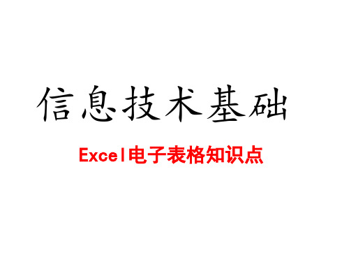 excel知识点