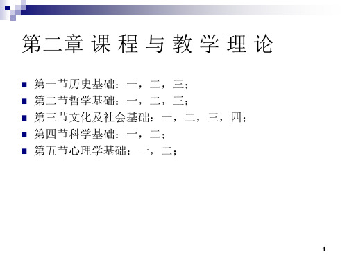 现代课程与教学论第二章MicrosoftPowerPoint演示文稿