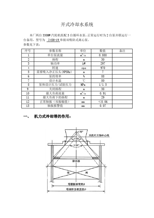 开式及闭式冷却水系统