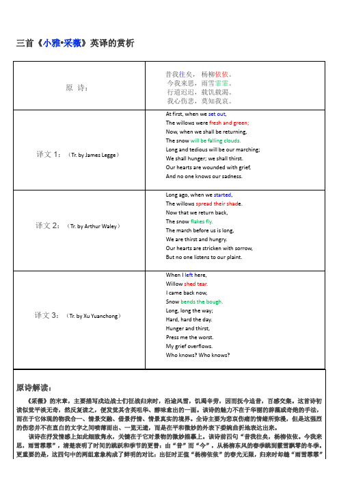 小雅翻译赏析