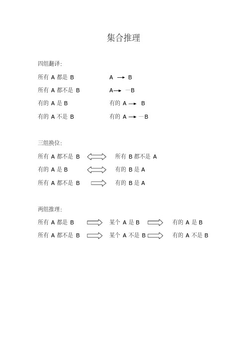 公务员考试行测之逻辑判断推理汇总