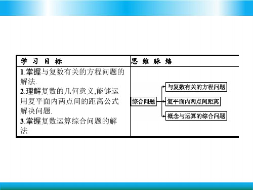 人教版高中数学选修一教学课件-复数概念与运算的综合问题