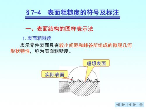 制图基础-第4节 表面粗糙度镀涂与热处理的符号及标注