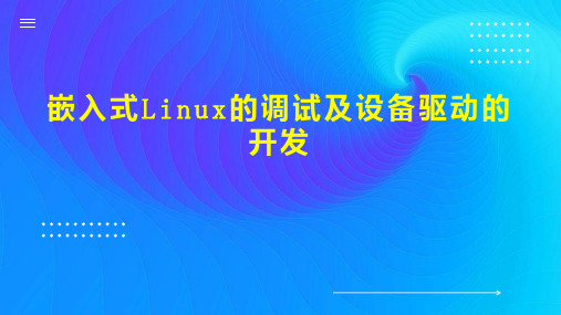 嵌入式Linux的调试及设备驱动的开发