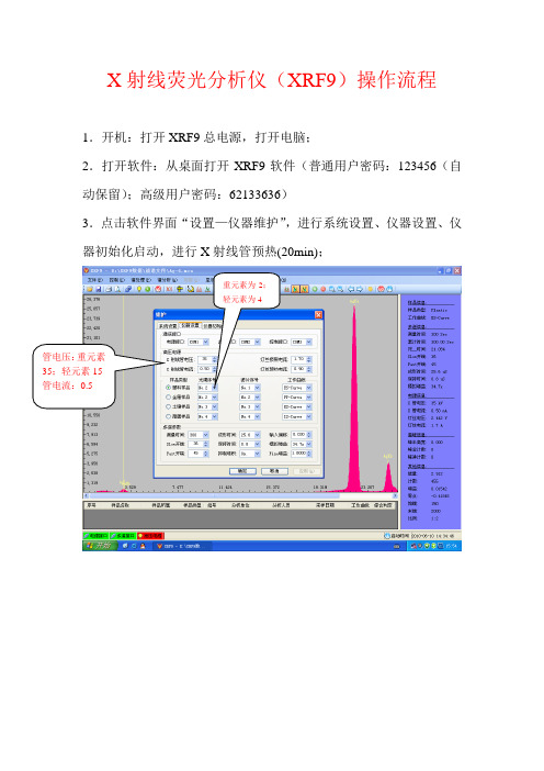 X射线荧光分析仪操作流程