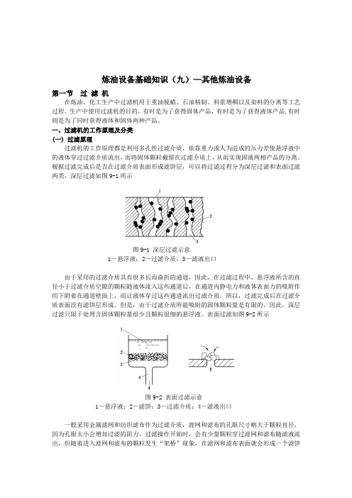 炼油设备基础知识—过滤机及烟气轮机