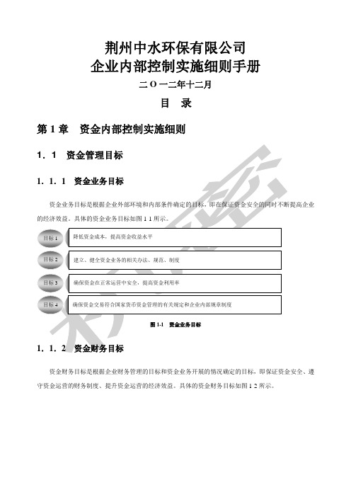 《企业内部控制实施细则手册》