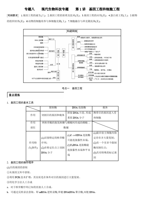 高中生物一轮复习专题篇