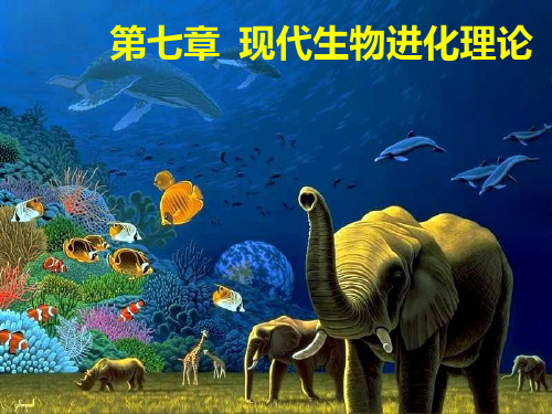 现代生物进化理论一轮复习公开课PPT课件