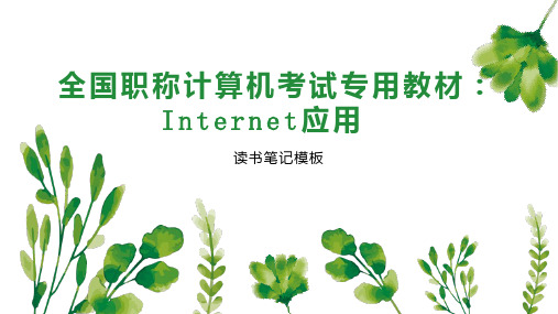 《全国职称计算机考试专用教材：Internet应用》读书笔记模板