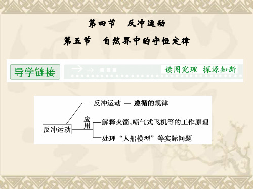 高二物理配套课件1.4、5 反冲运动 自然界中的守恒定律(粤教版选修3-5)