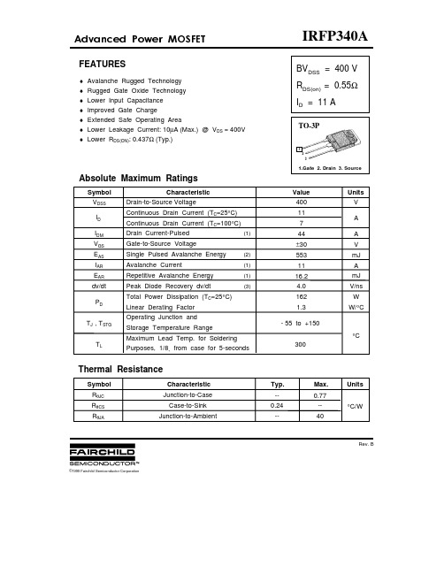 IRFP340A资料