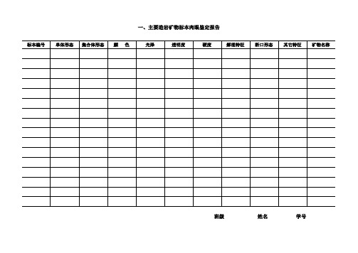 工程地质室内实验报告