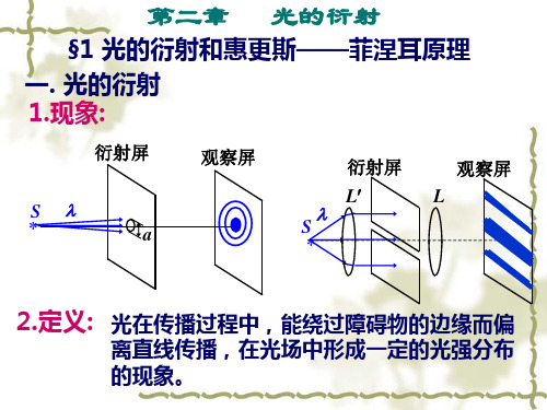 大学物理--第二章--光的衍射