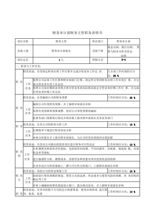 总会计师职务说明书25