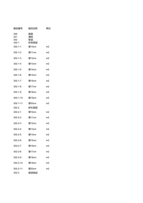 云南省公路工程工程量清单规范3