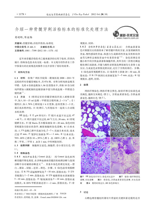 介绍一种骨髓穿刺活检标本的标准化处理方法