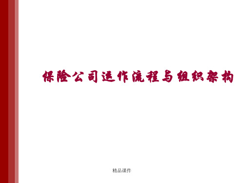 保险公司运作流程(精编课件).ppt