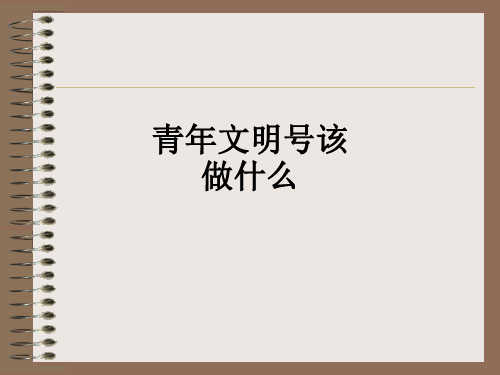 青年文明号该做什么_ppt课件