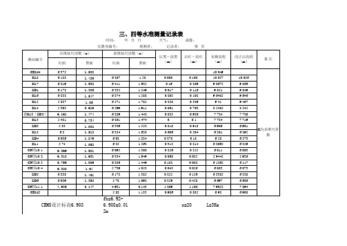 高程复测平差(CBM4-CBM5-CBM6)