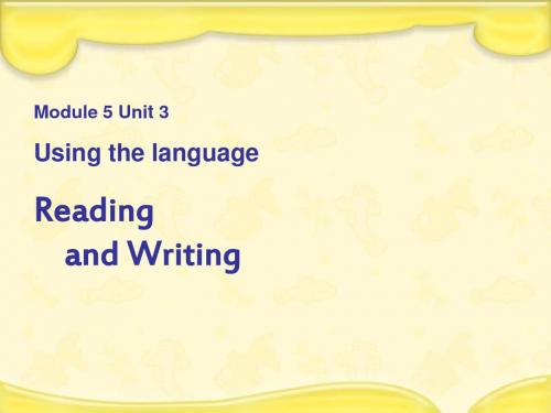 高考英语复习《 Reading and Writing 》