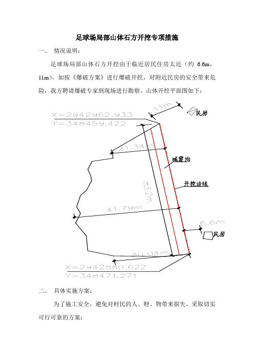 山体石方开挖措施
