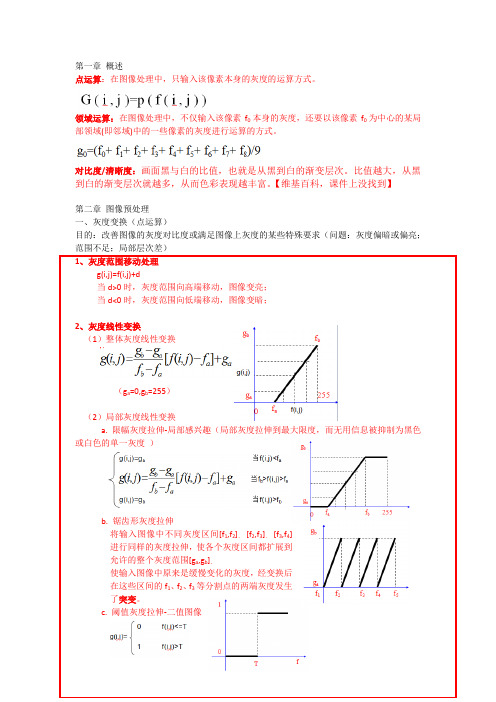 计算机图像处理与机器视觉复习重点