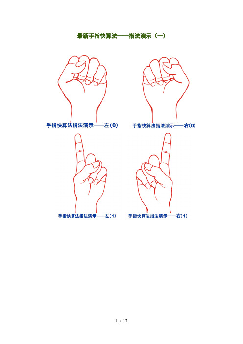 史上,带详图手指快算法包会