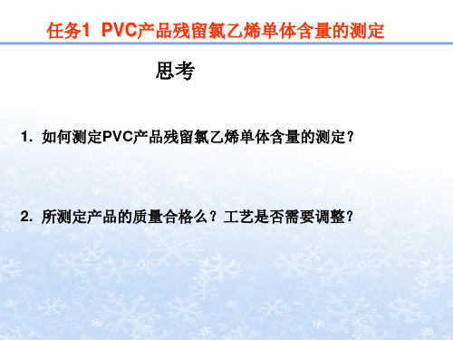 PVC中残留氯乙烯含量的测定