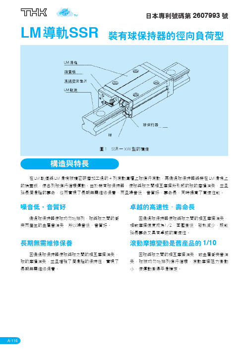 THK导轨SSR型