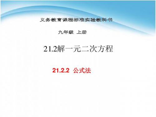 21.2.2公式法接一元二次方程(2)