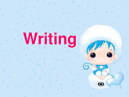 [课件]：Unit 3 writing