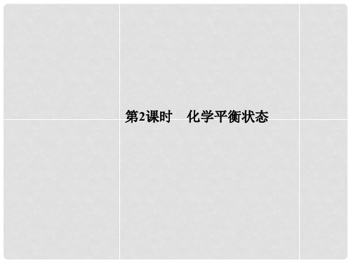 高中化学 2.2.2 化学平衡状态课件 苏教版选修4